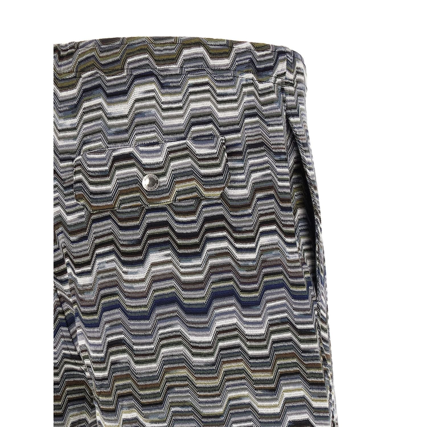 Missoni Bicolor Cotton Bermuda Shorts