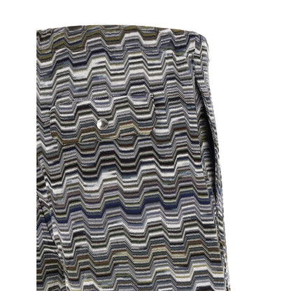 Missoni Bicolor Cotton Bermuda Shorts