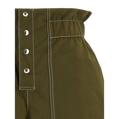 Marni Bicolor Cotton Bermuda Shorts