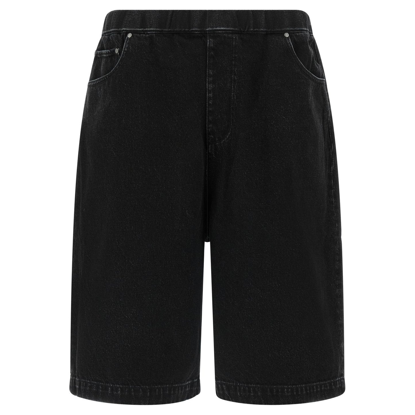 Entire Studios Black Cotton Bermuda Shorts