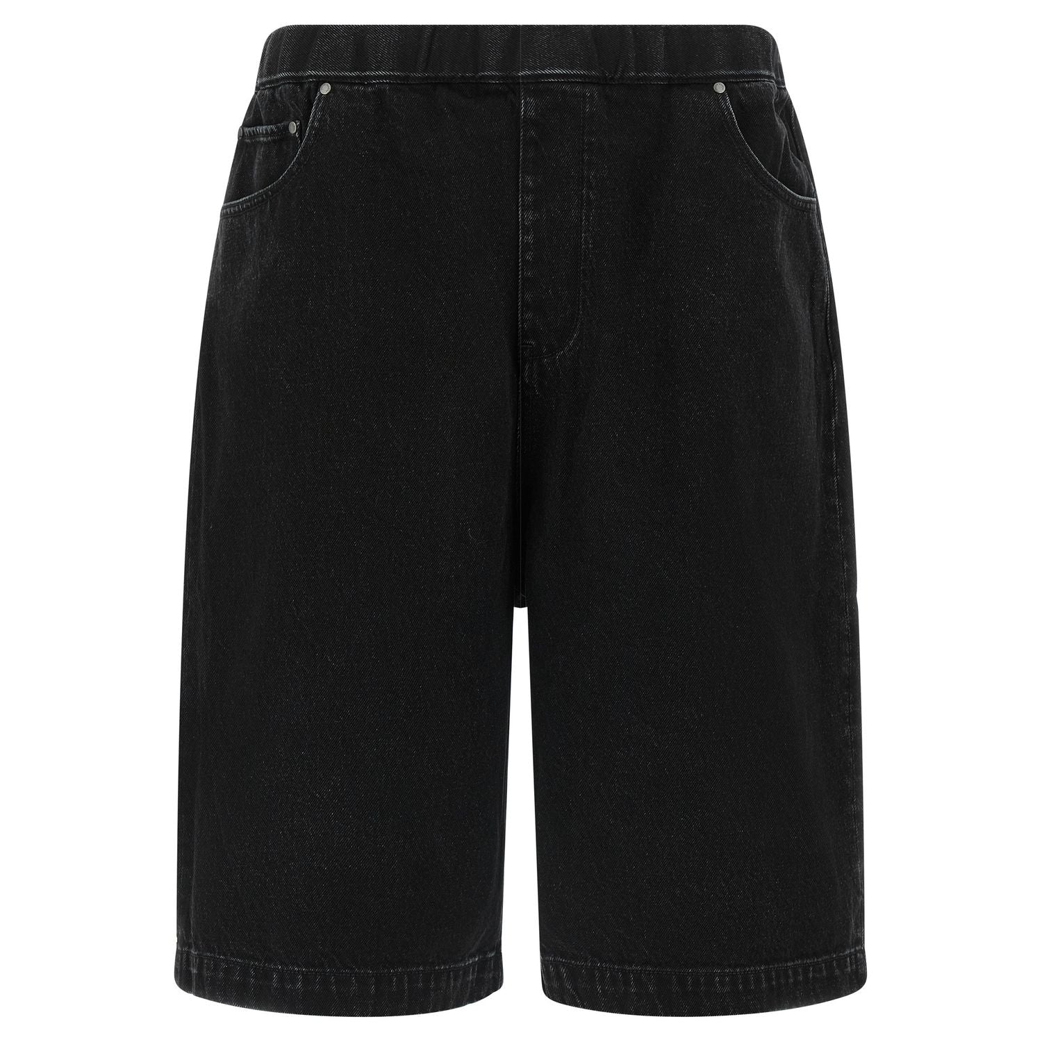 Entire Studios Black Cotton Bermuda Shorts