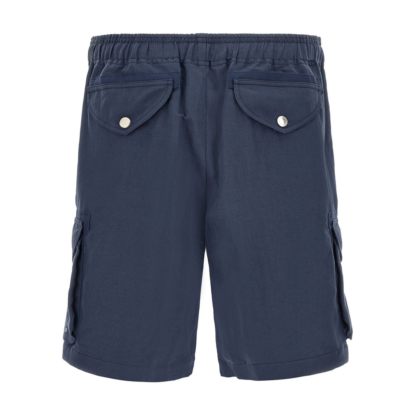 Brunello Cucinelli Blue Linen Bermuda Shorts