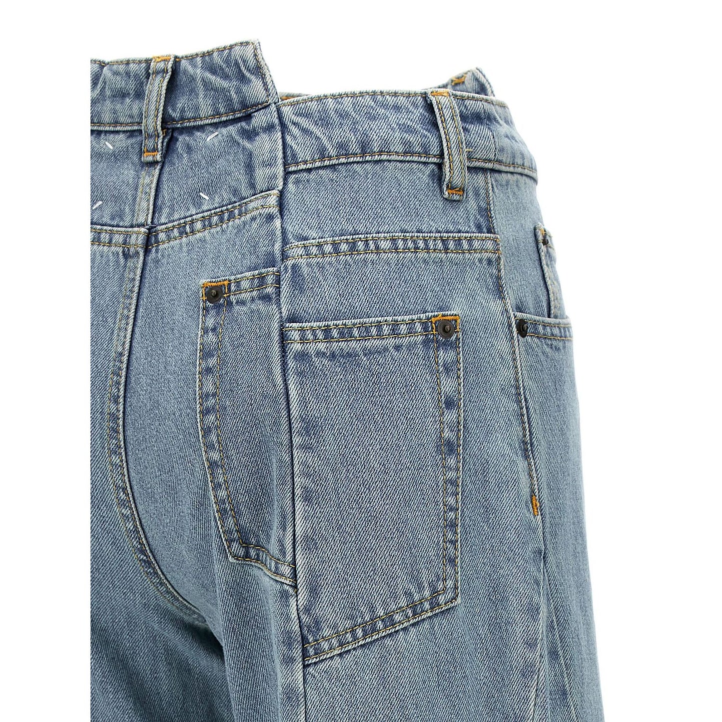 Maison Margiela Blue Cotton Jeans Denim