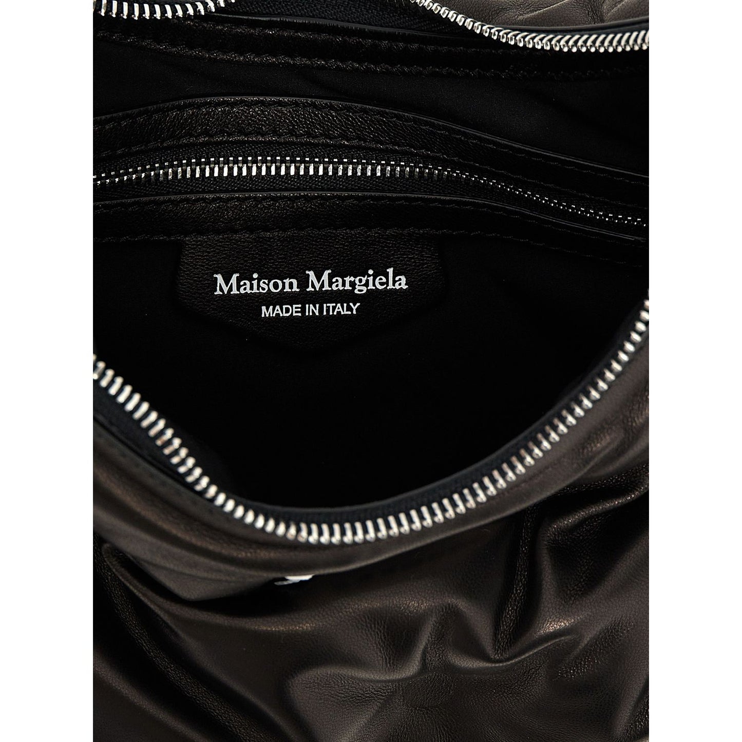Maison Margiela Black Lamb Leather Shoulder Bag