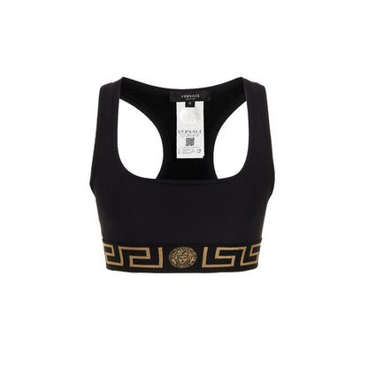 Versace Black Polyamide Sport Bra