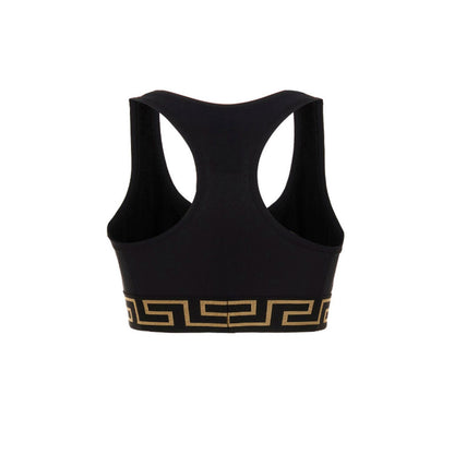 Versace Black Polyamide Sport Bra