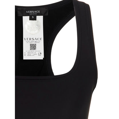 Versace Black Polyamide Sport Bra