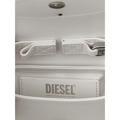 Diesel White Cowhide Handbag