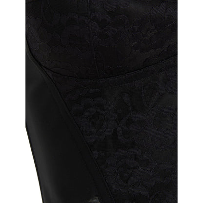 Dolce & Gabbana Black Polyamide Tank Tops
