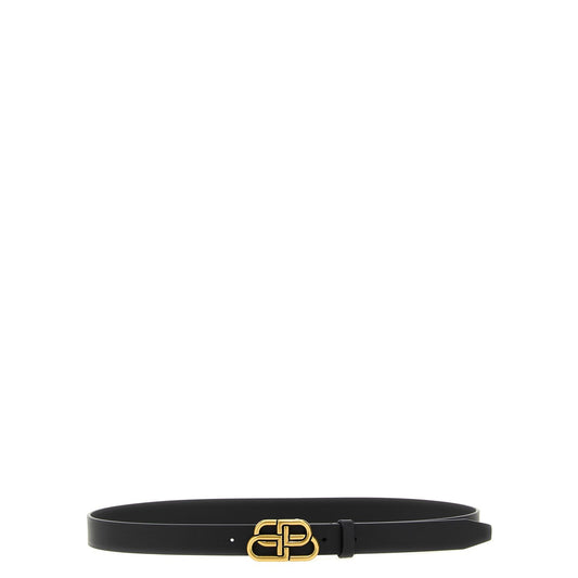Balenciaga Black Calfskin Thin Belt