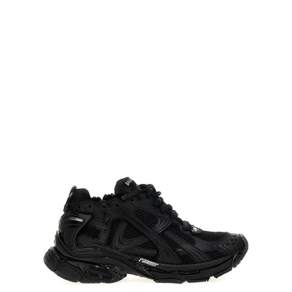 Balenciaga Black Polyester Athletic Sneakers