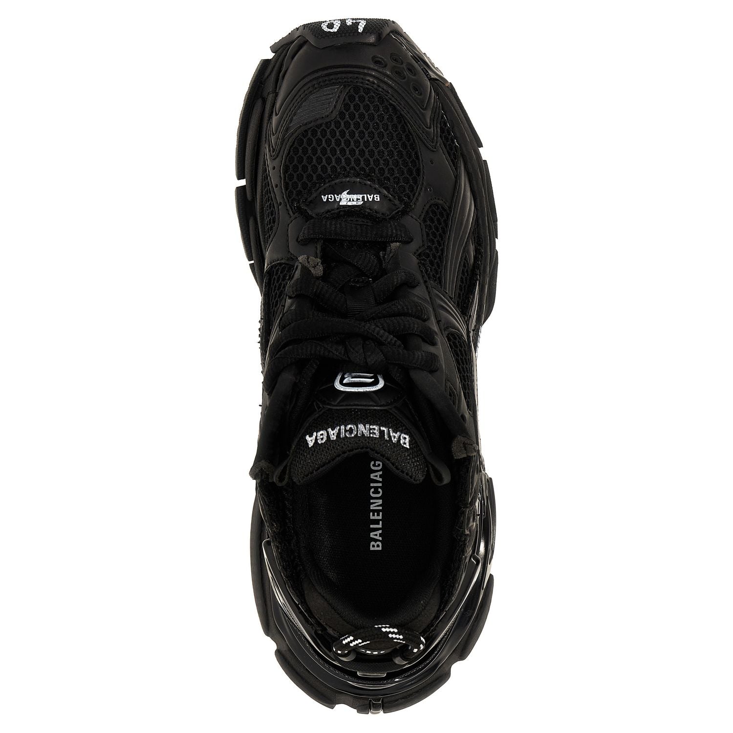 Balenciaga Black Polyester Athletic Sneakers