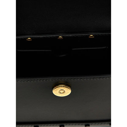 Balmain Black Calfskin Handbag