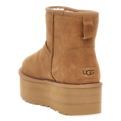 UGG Brown Cowhide Ankle Boots
