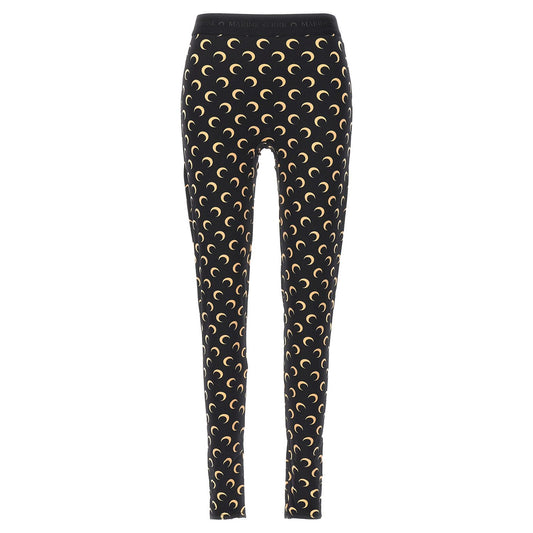 Marine Serre Black Polyamide Leggings