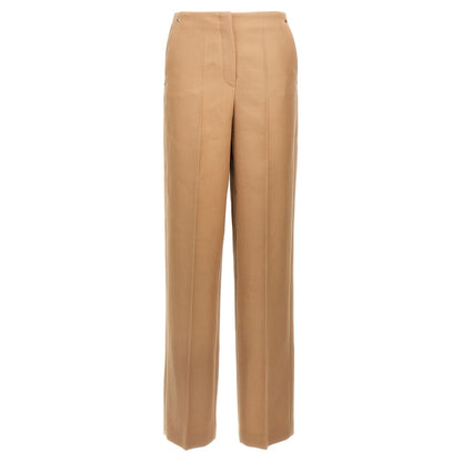 Fendi Beige Wool Dress Pants
