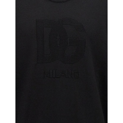 Dolce & Gabbana Black Virgin Wool Cardigan