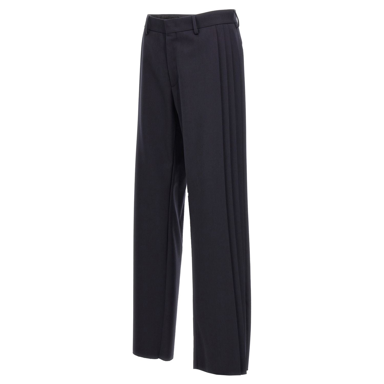 Fendi Blue Polyester Casual Pants