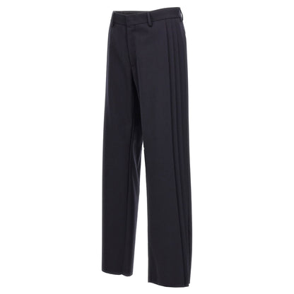 Fendi Blue Polyester Casual Pants