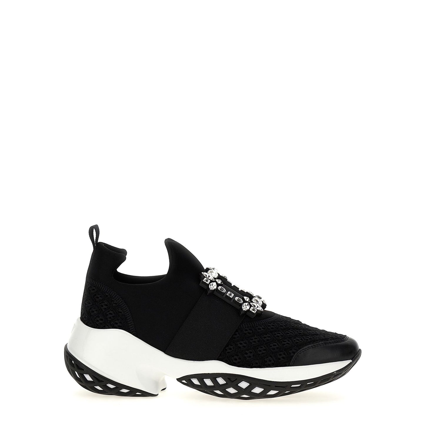 Roger Vivier Black Polyester Athletic Sneakers