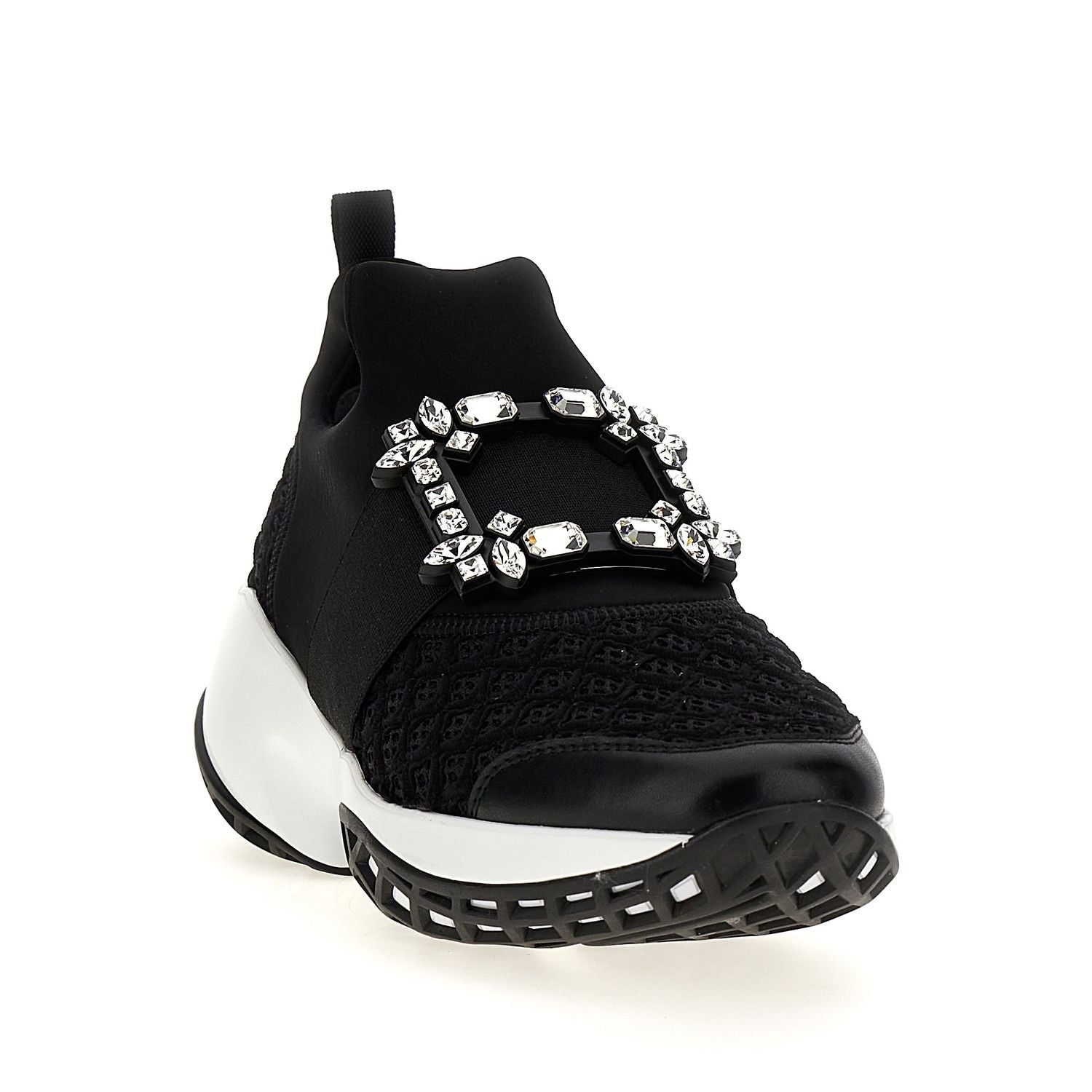 Roger Vivier Black Polyester Athletic Sneakers