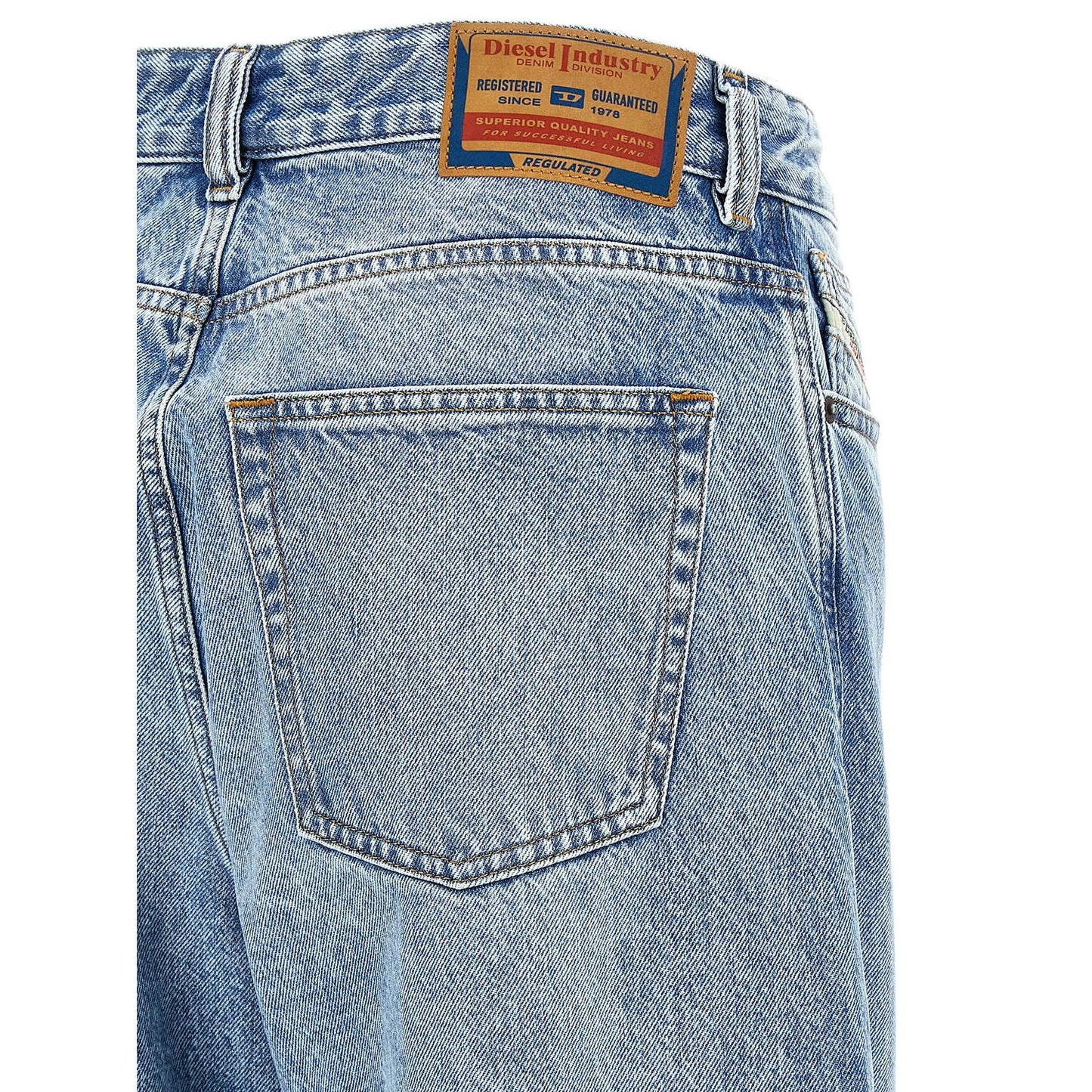 Diesel Blue Cotton Jeans Denim