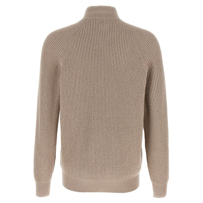 Brunello Cucinelli Beige Cotton Cardigan