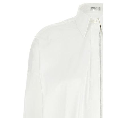 Brunello Cucinelli White Cotton Blouse