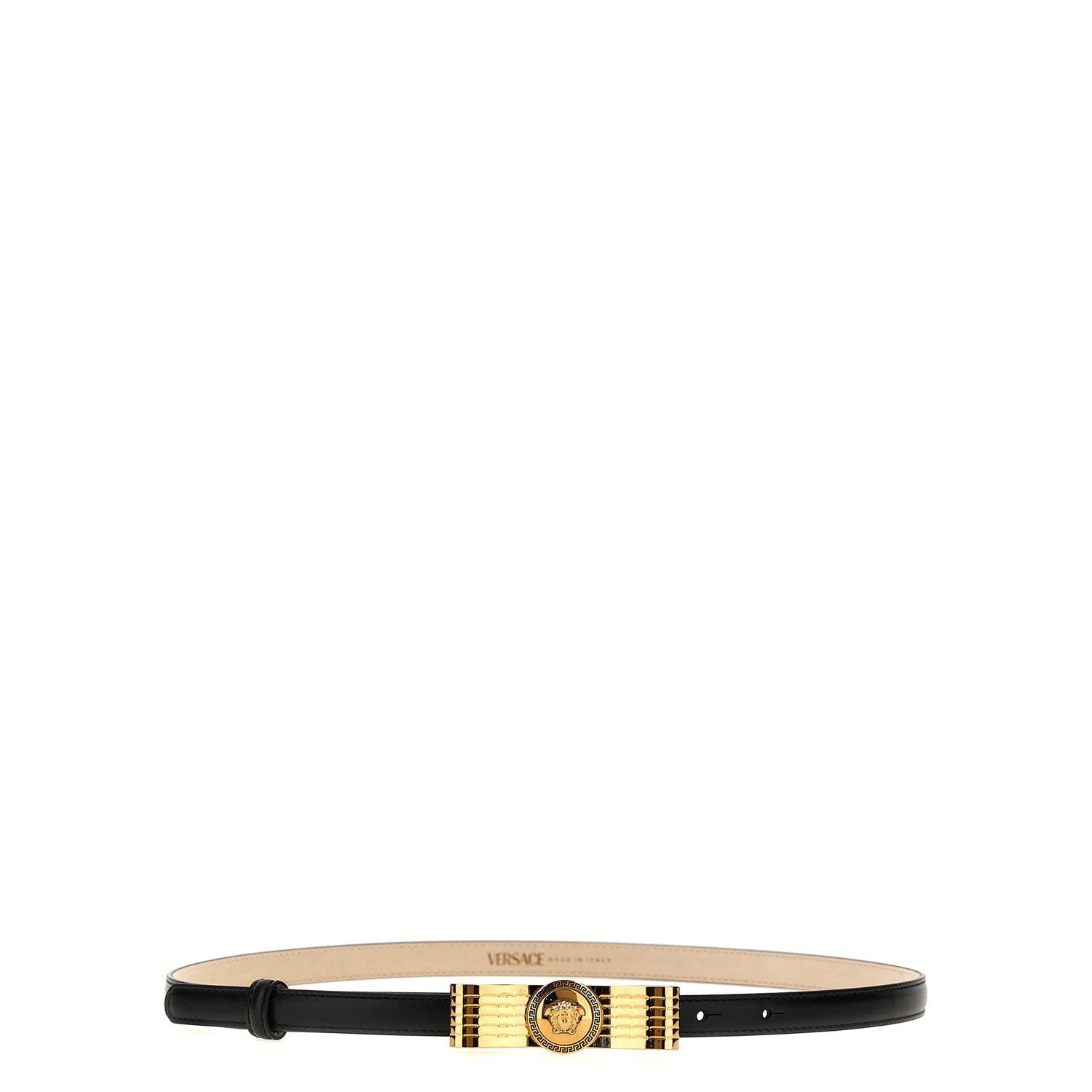 Versace Black Calfskin Regular Belt