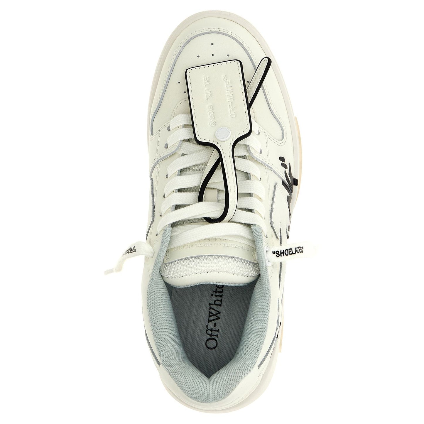 Off-White Bicolor Bovine Leather Low Top Sneakers