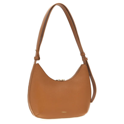 Furla Brown Leather Shoulder Bag