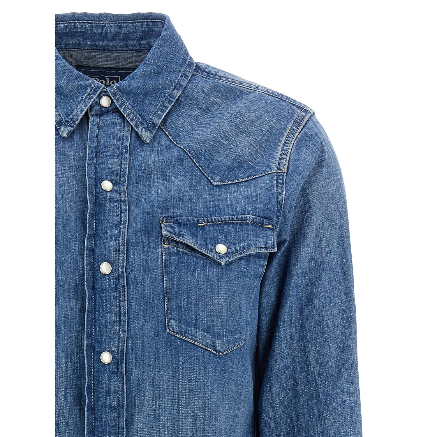 Polo Ralph Lauren Blue Cotton Blouse