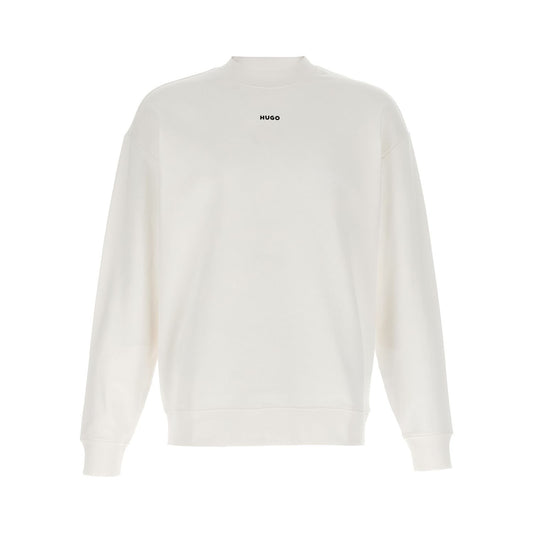 Hugo Boss White Cotton Sweatshirt