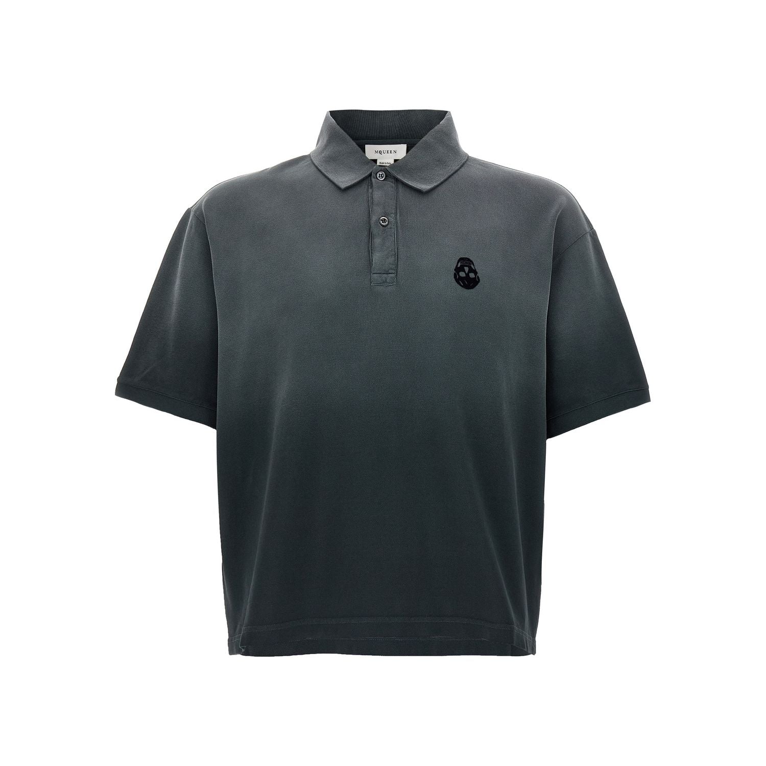 Alexander McQueen Gray Cotton Polo Shirt