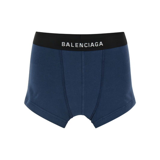 Balenciaga Blue Cotton Long Skirt