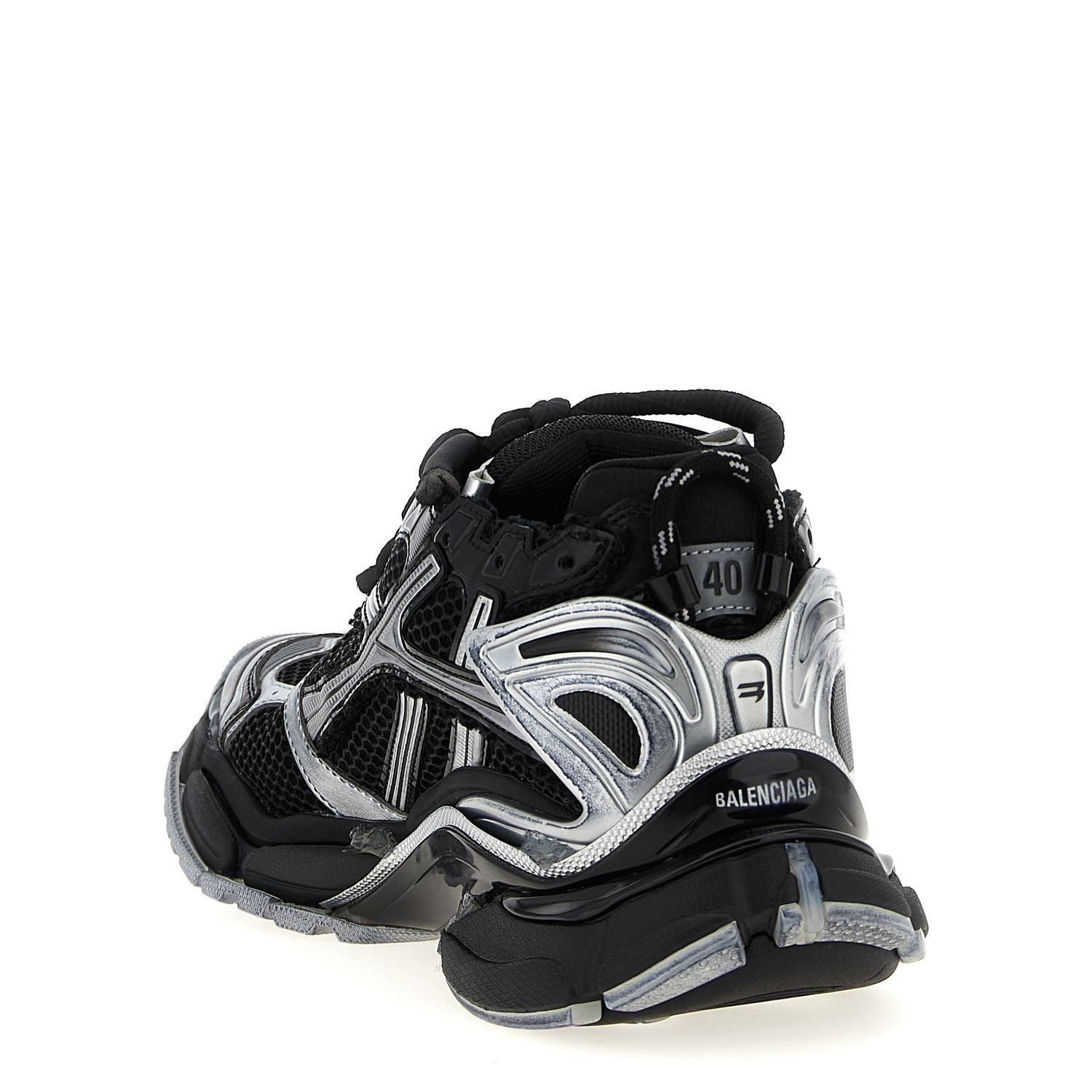 Balenciaga Black Polyethylene Athletic Sneakers