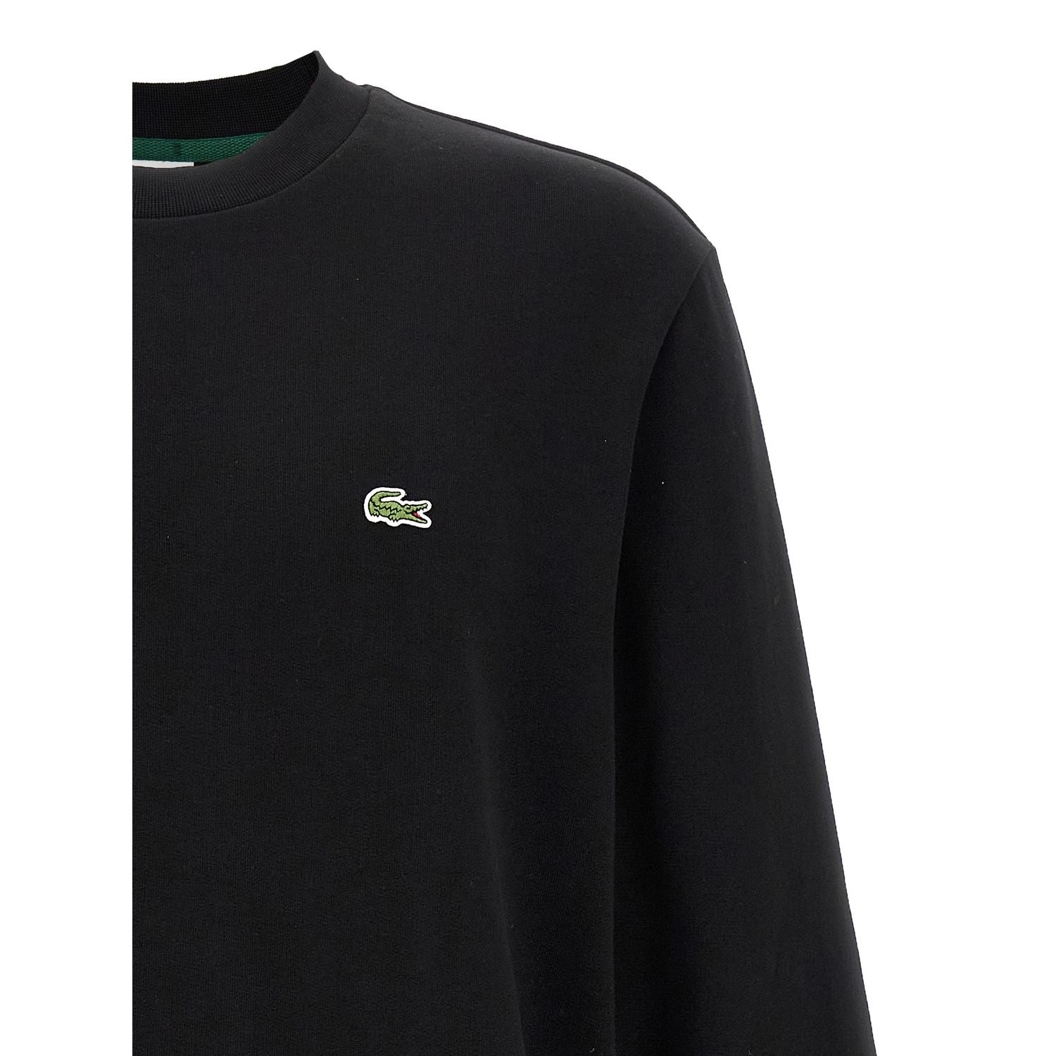 Lacoste Black Cotton Sweatshirt
