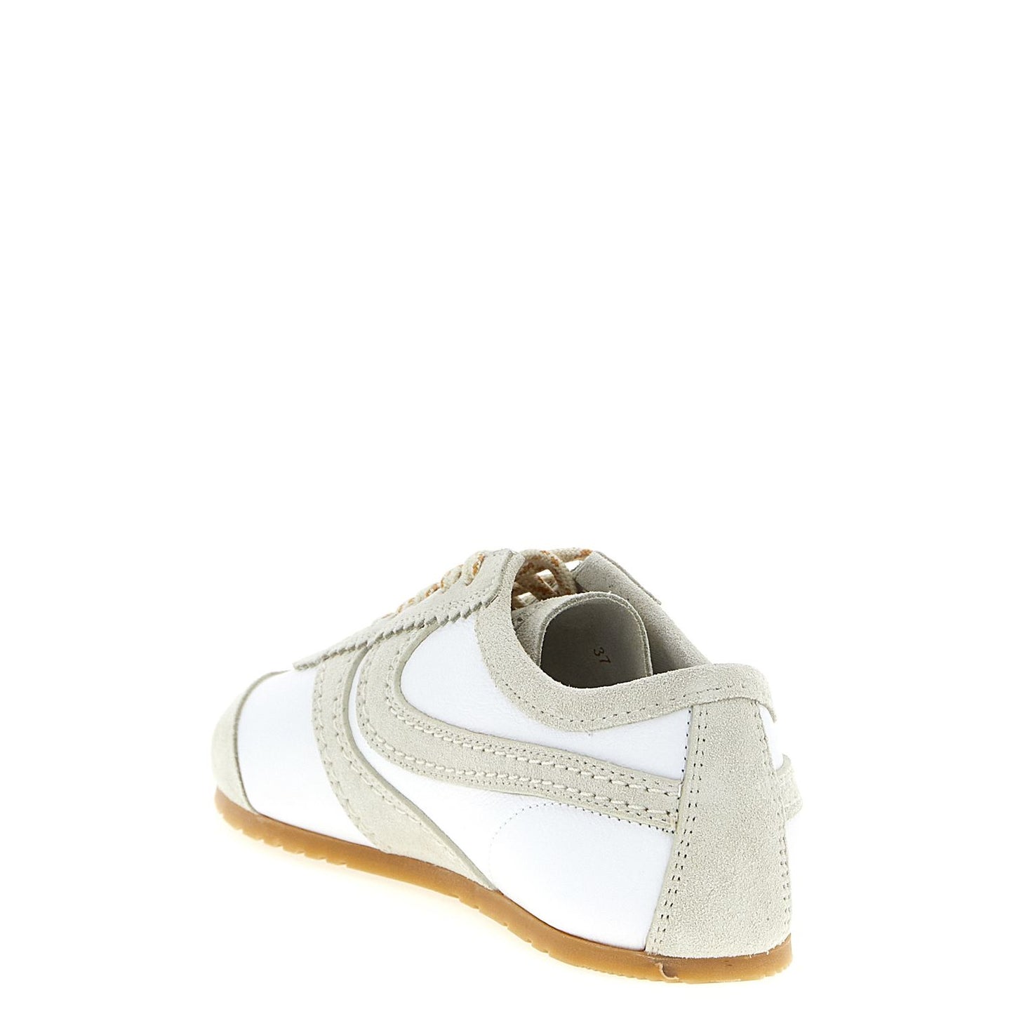 Dries Van Noten Gray Calfskin Sneakers
