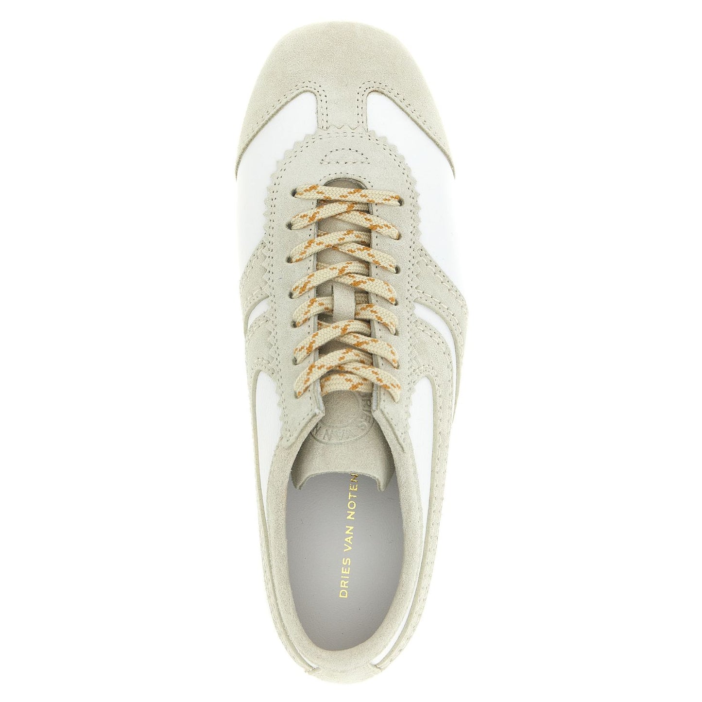 Dries Van Noten Gray Calfskin Sneakers