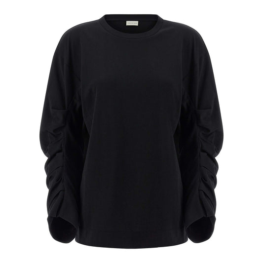 Dries Van Noten Black Cotton Long Sleeve T-Shirt