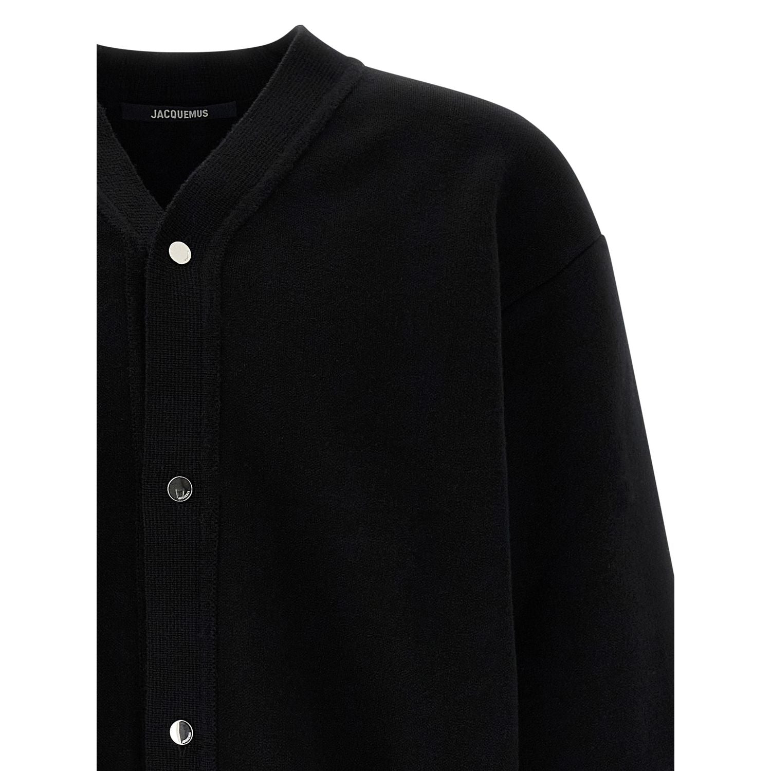Jacquemus Black Merino Wool Cardigan