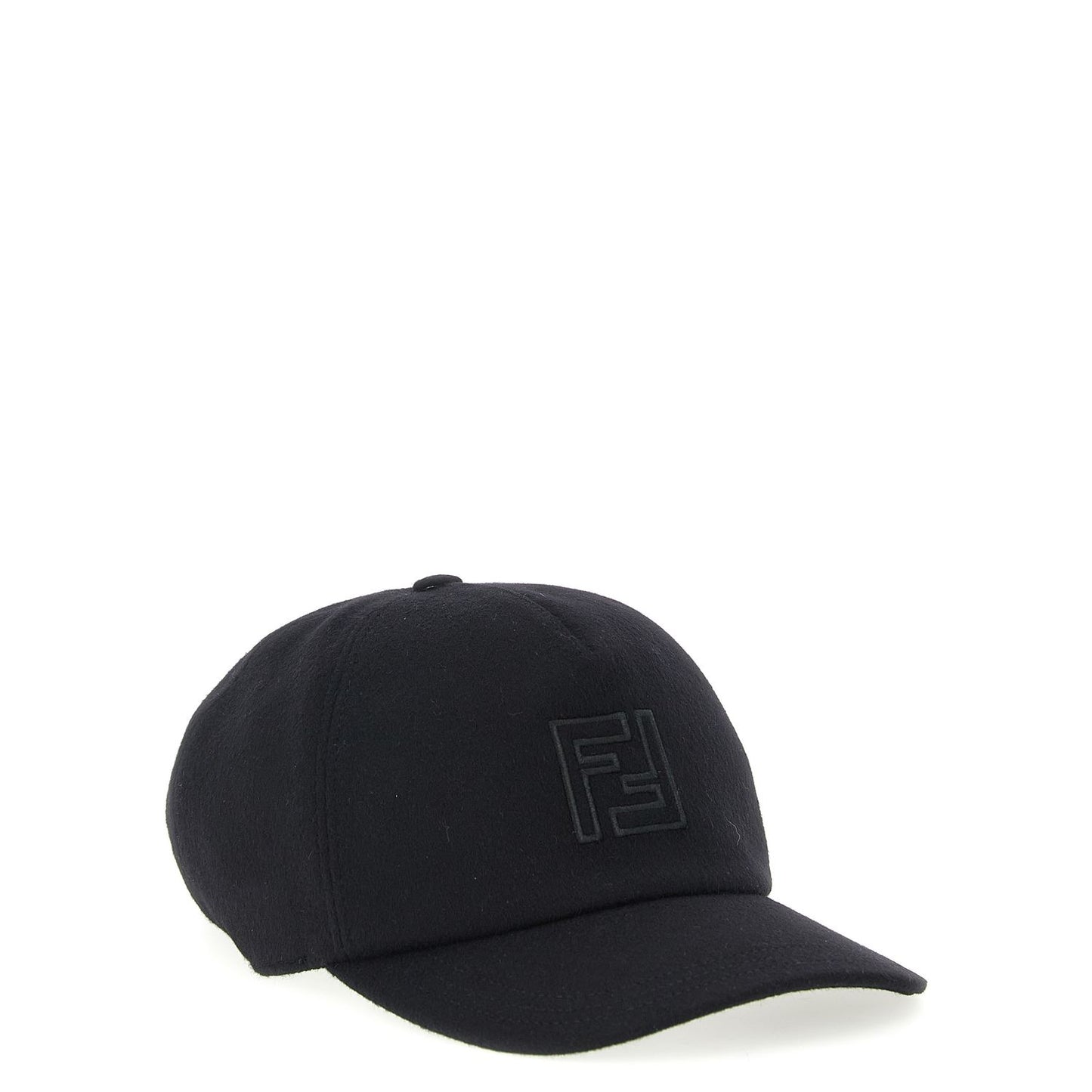 Fendi Black Wool Cap (Baseball Hat)