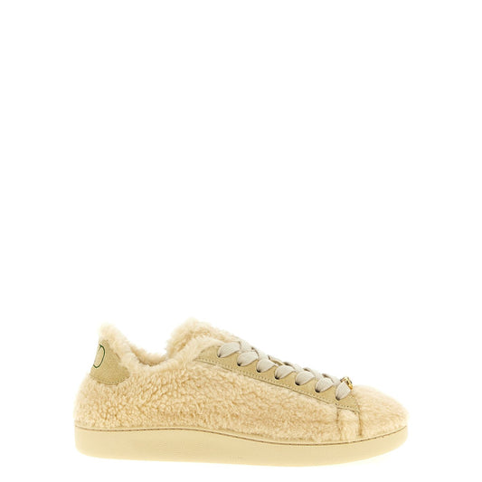 Valentino Garavani Beige Wool Sneakers