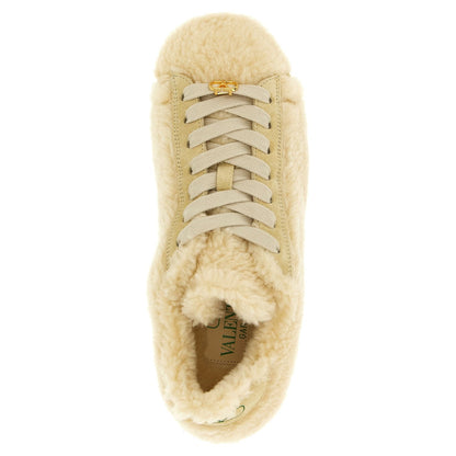 Valentino Garavani Beige Wool Sneakers