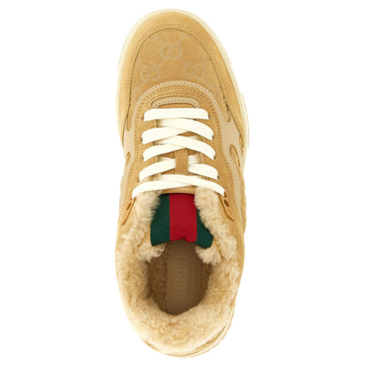 Gucci Beige Calfskin Athletic Sneakers
