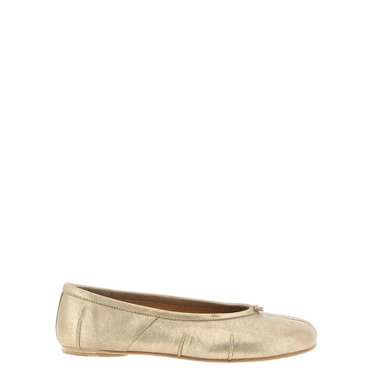 Maison Margiela Gold Cashmere Ballet Flats