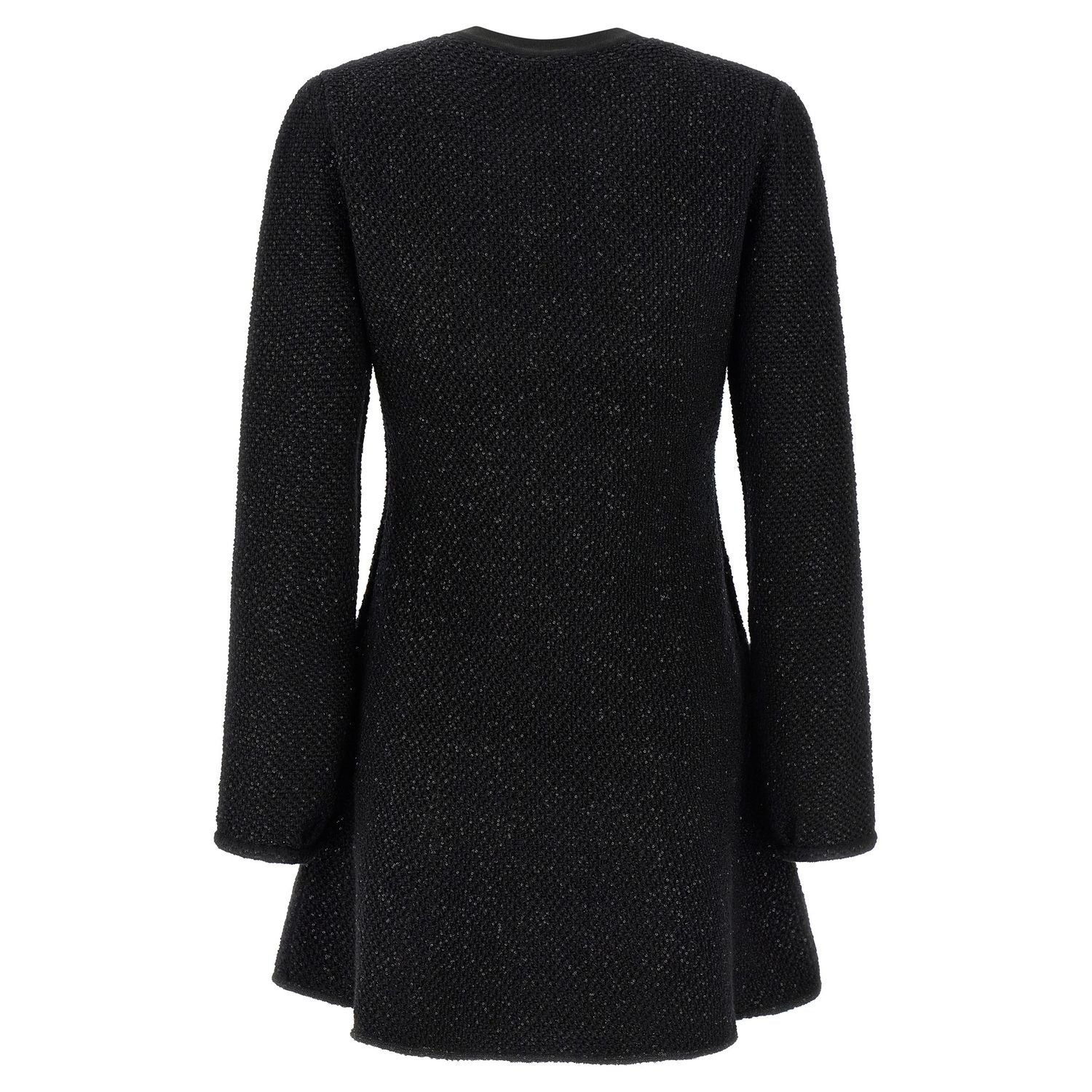 Self-Portrait Black Cotton Short Dress