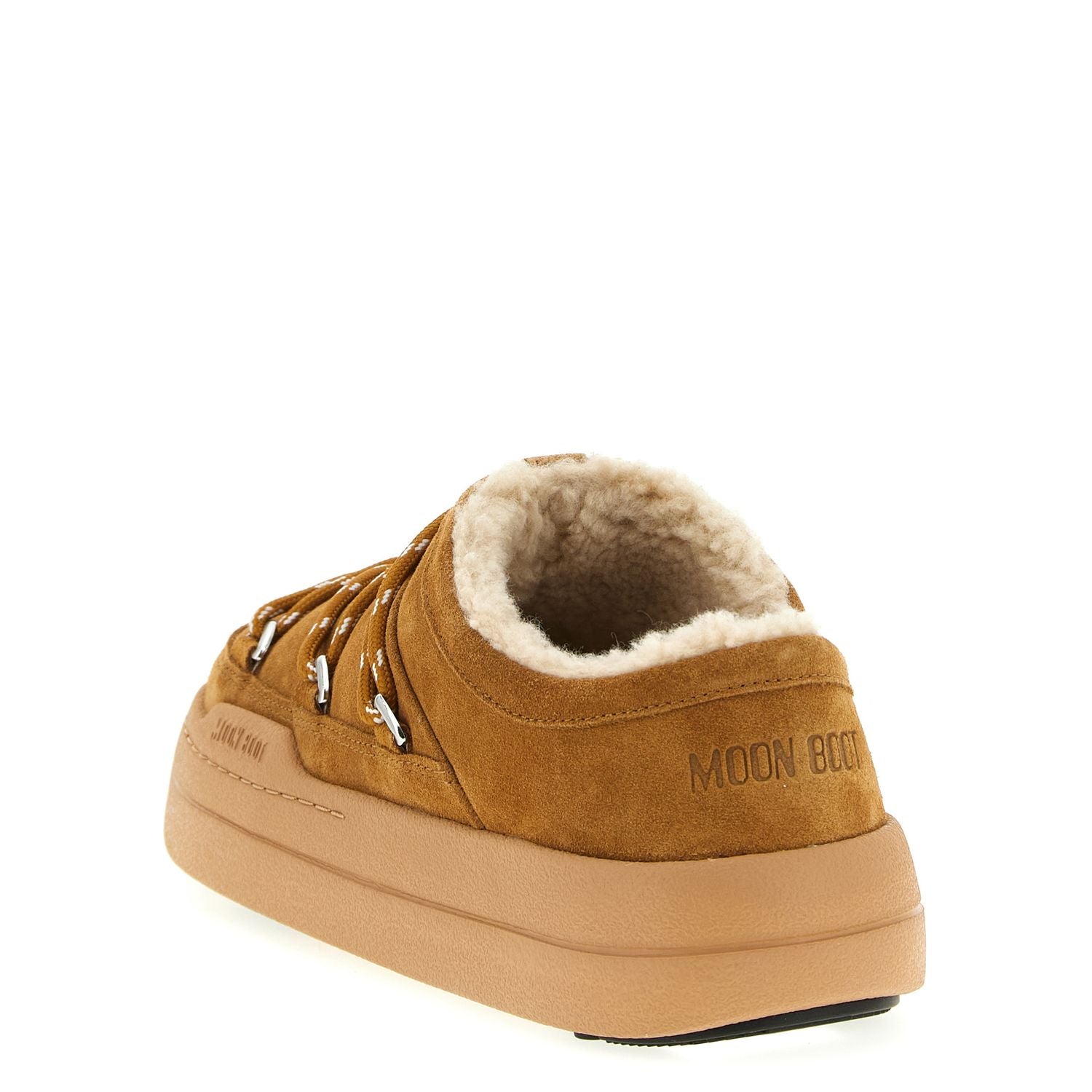 Moon Boot Brown Suede Leather Mules
