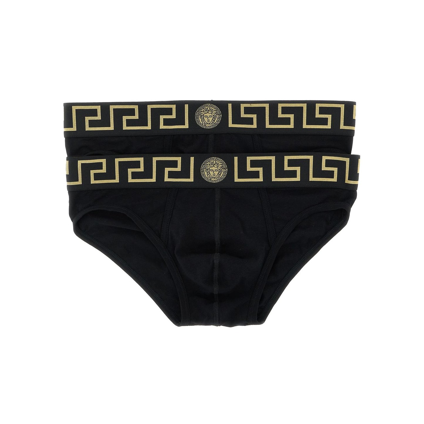 Versace Black Cotton Briefs