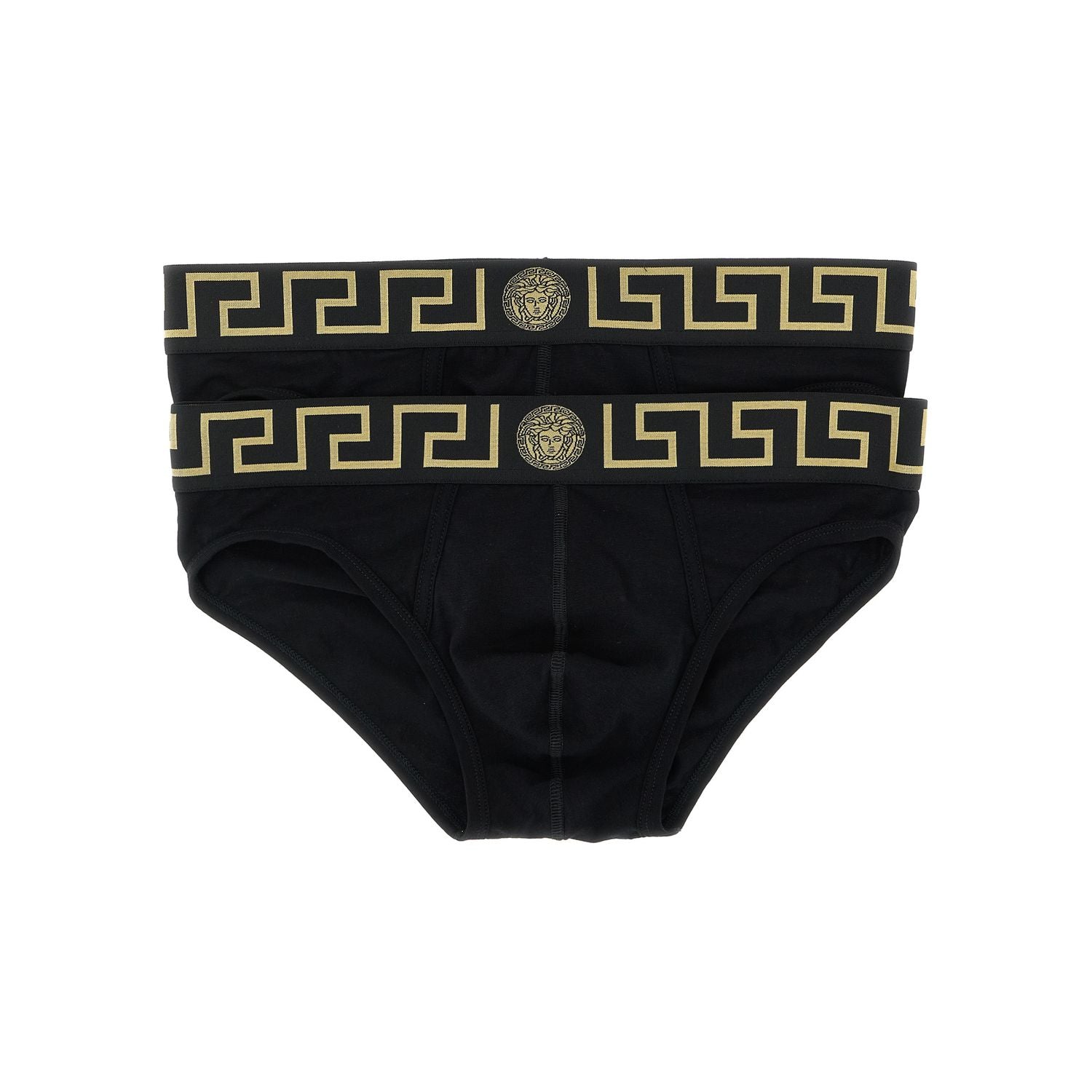 Versace Black Cotton Briefs